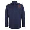 Mens Close Front Long Sleeve 150G Work Shirt Thumbnail