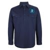Mens Close Front Long Sleeve 150G Work Shirt Thumbnail