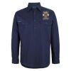 Mens Close Front Long Sleeve 150G Work Shirt Thumbnail