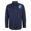 Mens Close Front Long Sleeve 150G Work Shirt Thumbnail