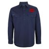 Mens Close Front Long Sleeve 150G Work Shirt Thumbnail