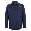Mens Close Front Long Sleeve 150G Work Shirt Thumbnail