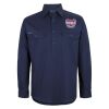 Mens Close Front Long Sleeve 150G Work Shirt Thumbnail