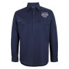 Mens Close Front Long Sleeve 150G Work Shirt Thumbnail