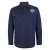 Mens Close Front Long Sleeve 150G Work Shirt Thumbnail