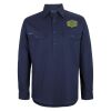 Mens Close Front Long Sleeve 150G Work Shirt Thumbnail