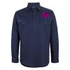 Mens Close Front Long Sleeve 150G Work Shirt Thumbnail