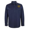Mens Close Front Long Sleeve 150G Work Shirt Thumbnail