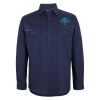Mens Close Front Long Sleeve 150G Work Shirt Thumbnail