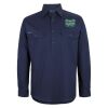 Mens Close Front Long Sleeve 150G Work Shirt Thumbnail