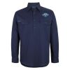 Mens Close Front Long Sleeve 150G Work Shirt Thumbnail