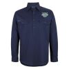 Mens Close Front Long Sleeve 150G Work Shirt Thumbnail