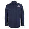 Mens Close Front Long Sleeve 150G Work Shirt Thumbnail