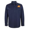 Mens Close Front Long Sleeve 150G Work Shirt Thumbnail