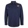 Mens Close Front Long Sleeve 150G Work Shirt Thumbnail