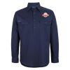 Mens Close Front Long Sleeve 150G Work Shirt Thumbnail