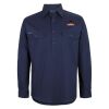 Mens Close Front Long Sleeve 150G Work Shirt Thumbnail