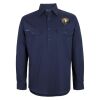 Mens Close Front Long Sleeve 150G Work Shirt Thumbnail