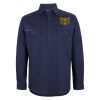 Mens Close Front Long Sleeve 150G Work Shirt Thumbnail