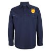 Mens Close Front Long Sleeve 150G Work Shirt Thumbnail