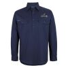 Mens Close Front Long Sleeve 150G Work Shirt Thumbnail