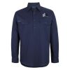 Mens Close Front Long Sleeve 150G Work Shirt Thumbnail