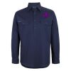 Mens Close Front Long Sleeve 150G Work Shirt Thumbnail