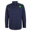 Mens Close Front Long Sleeve 150G Work Shirt Thumbnail