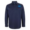 Mens Close Front Long Sleeve 150G Work Shirt Thumbnail