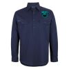 Mens Close Front Long Sleeve 150G Work Shirt Thumbnail