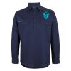 Mens Close Front Long Sleeve 150G Work Shirt Thumbnail