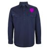 Mens Close Front Long Sleeve 150G Work Shirt Thumbnail