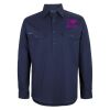 Mens Close Front Long Sleeve 150G Work Shirt Thumbnail