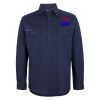 Mens Close Front Long Sleeve 150G Work Shirt Thumbnail