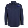 Mens Close Front Long Sleeve 150G Work Shirt Thumbnail