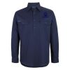 Mens Close Front Long Sleeve 150G Work Shirt Thumbnail