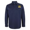 Mens Close Front Long Sleeve 150G Work Shirt Thumbnail