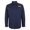 Mens Close Front Long Sleeve 150G Work Shirt Thumbnail