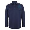 Mens Close Front Long Sleeve 150G Work Shirt Thumbnail