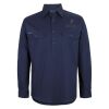 Mens Close Front Long Sleeve 150G Work Shirt Thumbnail