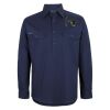 Mens Close Front Long Sleeve 150G Work Shirt Thumbnail